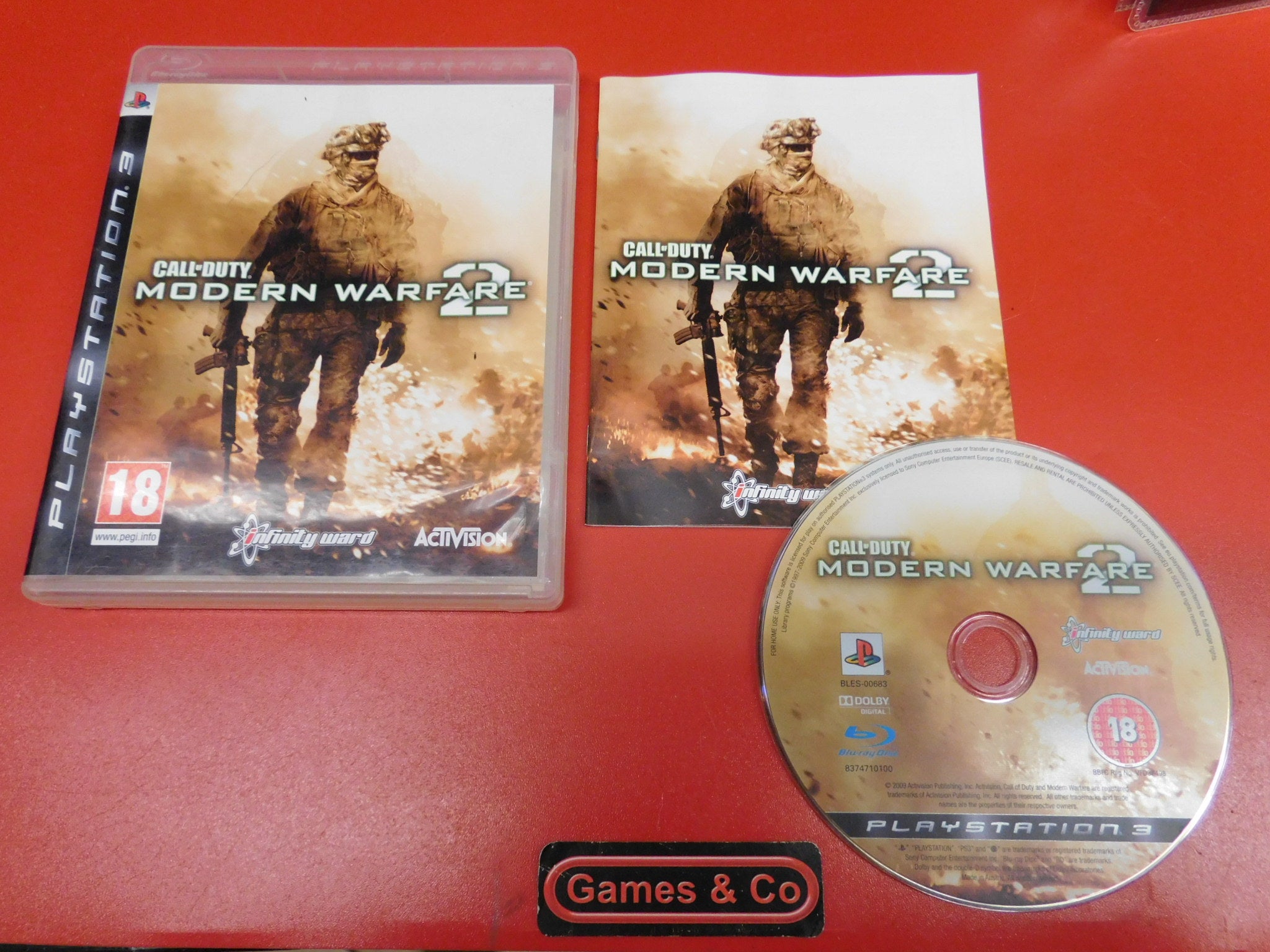 Call Of Duty Modern Warfare 3 PS3 PlayStation 3 NO GAME, CASE AND MANUAL  ONLY