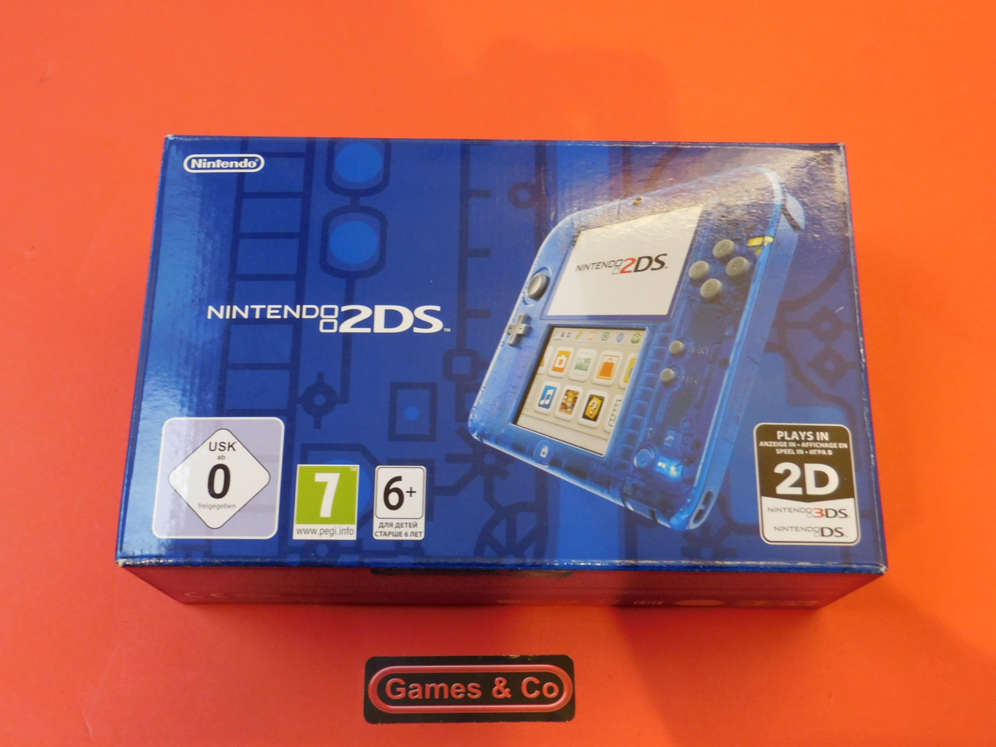 NINTENDO 2DS CONSOLE CLEAR BLUE